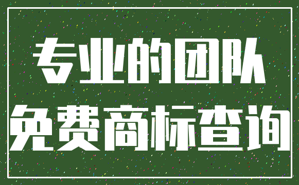 专业的团队_免费商标查询