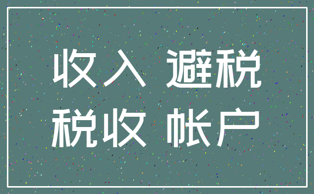 收入 避税_税收 帐户