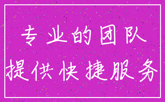 专业的团队_提供快捷服务