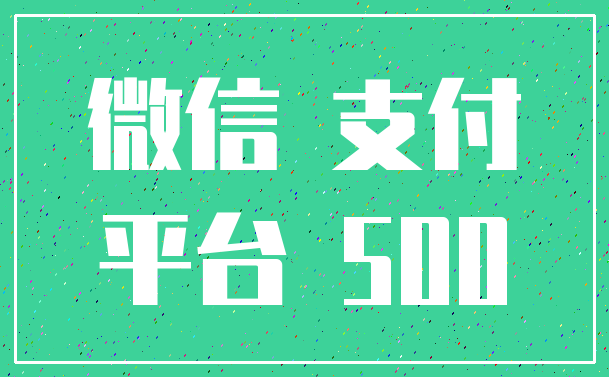 微信 支付_平台 500