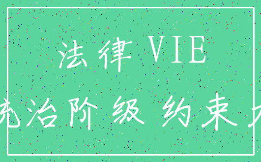 法律 VIE_统治阶级 约束力