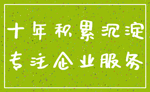 十年积累沉淀_专注企业服务