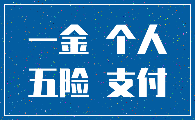 一金 个人_五险 支付
