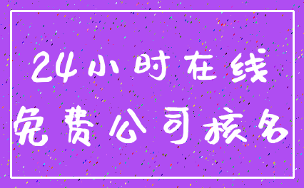 24小时在线_免费公司核名
