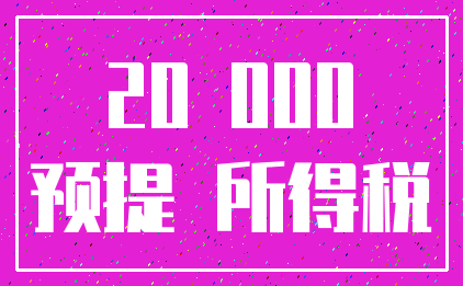 20 000_预提 所得税