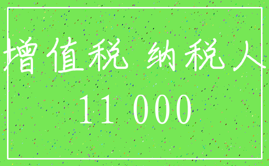 增值税 纳税人_11 000