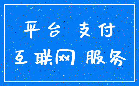 平台 支付_互联网 服务