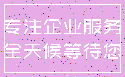专注企业服务_全天候等待您