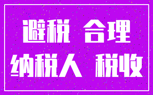 避税 合理_纳税人 税收