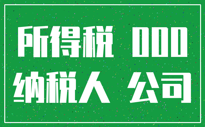 所得税 000_纳税人 公司
