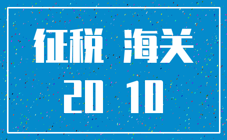 征税 海关_20 10
