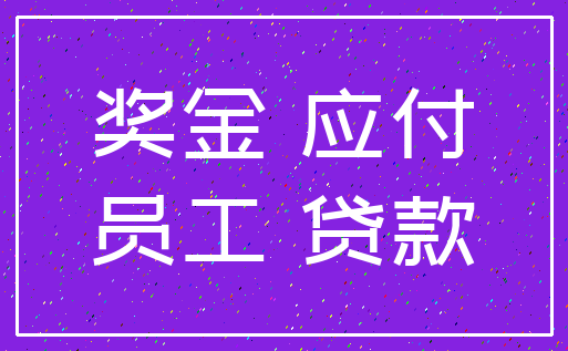 奖金 应付_员工 贷款