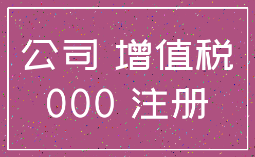 公司 增值税_000 注册
