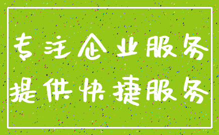 专注企业服务_提供快捷服务