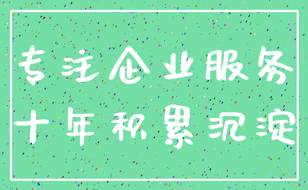 专注企业服务_十年积累沉淀