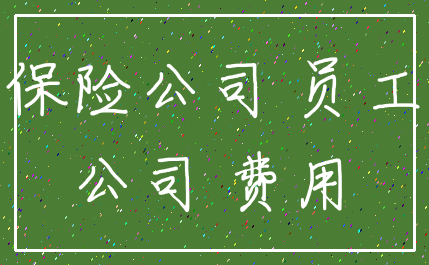 保险公司 员工_公司 费用