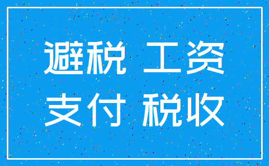 避税 工资_支付 税收