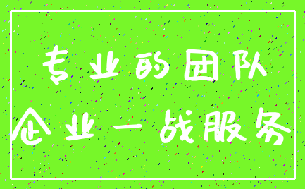 专业的团队_企业一战服务