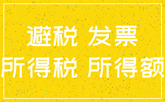 避税 发票_所得税 所得额