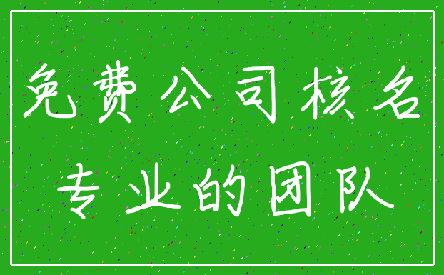 免费公司核名_专业的团队