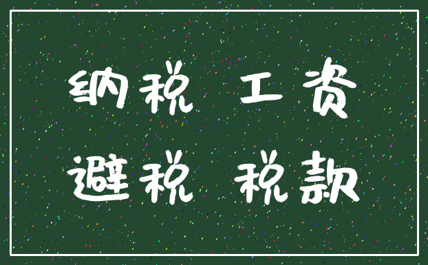 纳税 工资_避税 税款