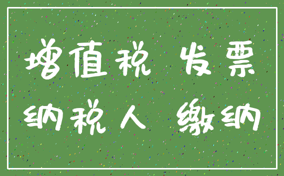 增值税 发票_纳税人 缴纳