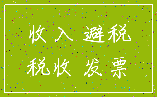 收入 避税_税收 发票