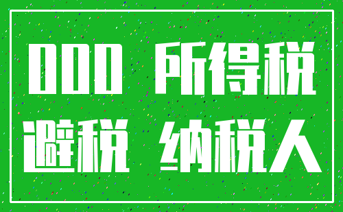 000 所得税_避税 纳税人