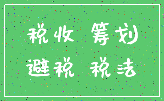 税收 筹划_避税 税法