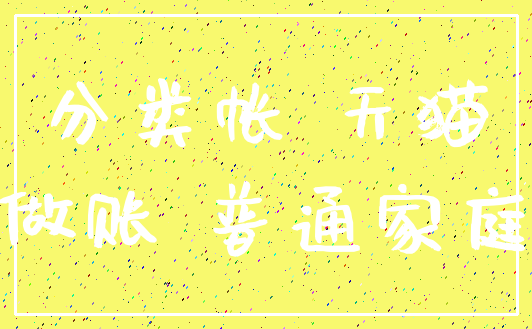 分类帐 天猫_做账 普通家庭
