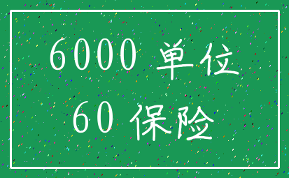 6000 单位_60 保险