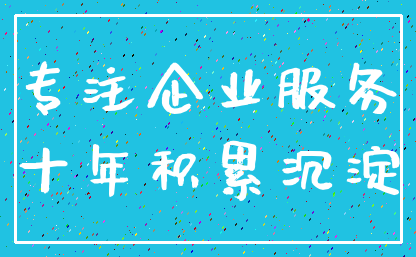 专注企业服务_十年积累沉淀