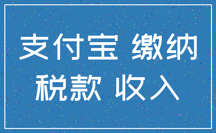 支付宝 缴纳_税款 收入