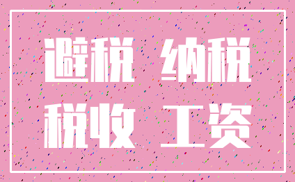 避税 纳税_税收 工资