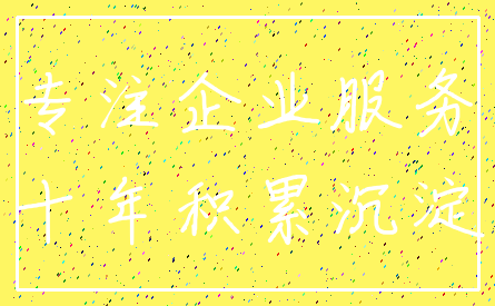 专注企业服务_十年积累沉淀