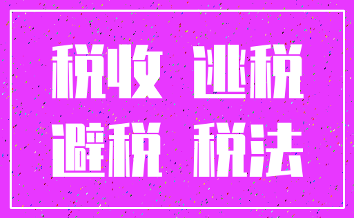 税收 逃税_避税 税法
