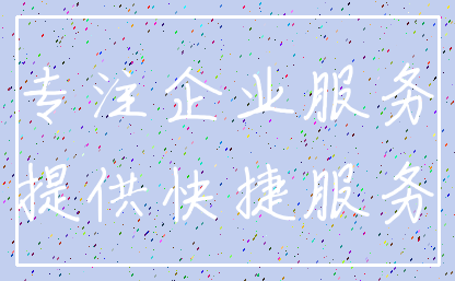 专注企业服务_提供快捷服务
