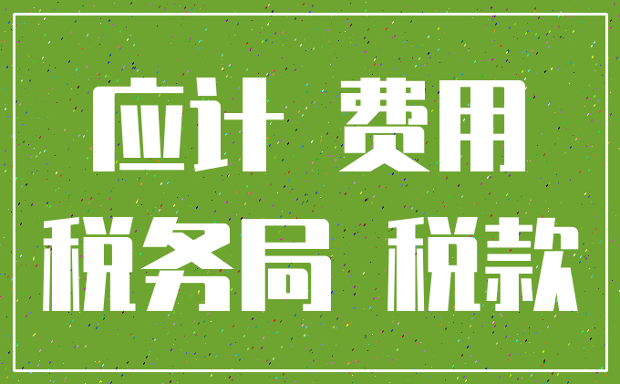 应计 费用_税务局 税款
