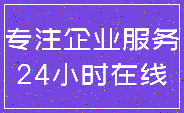 专注企业服务_24小时在线