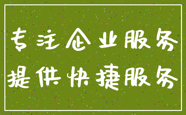 专注企业服务_提供快捷服务