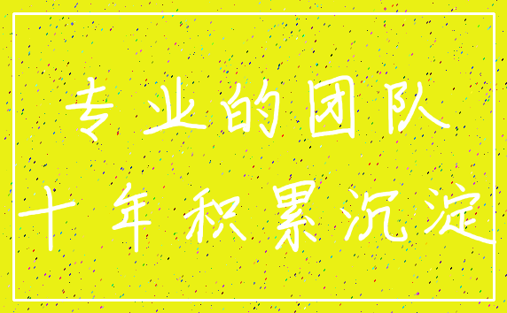 专业的团队_十年积累沉淀