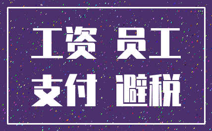 工资 员工_支付 避税