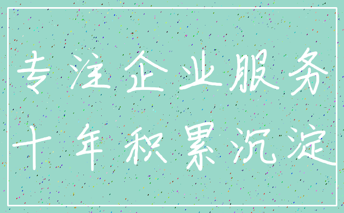 专注企业服务_十年积累沉淀