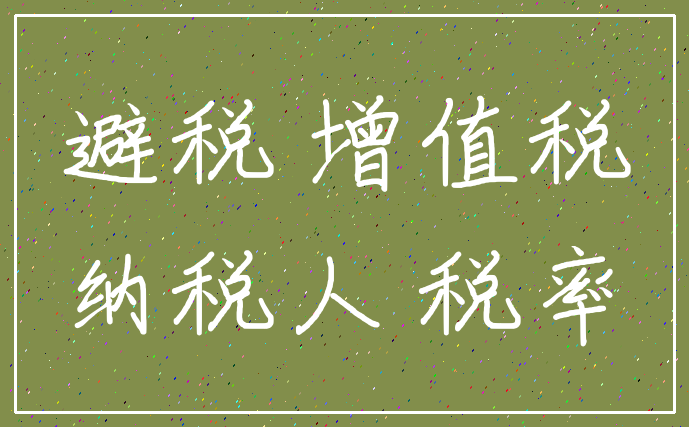 避税 增值税_纳税人 税率