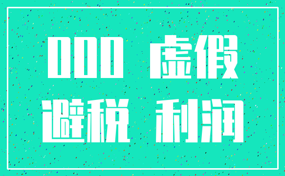 000 虚假_避税 利润