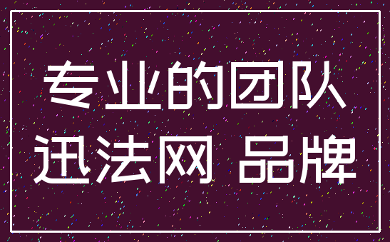 专业的团队_迅法网 品牌