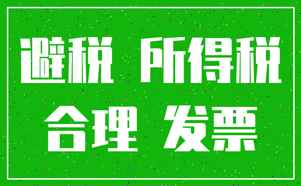避税 所得税_合理 发票