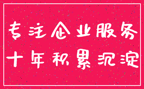 专注企业服务_十年积累沉淀