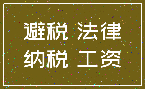 避税 法律_纳税 工资