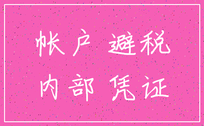 帐户 避税_内部 凭证